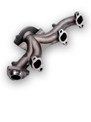Used exhaust manifold with heat shields and mounting gaskets